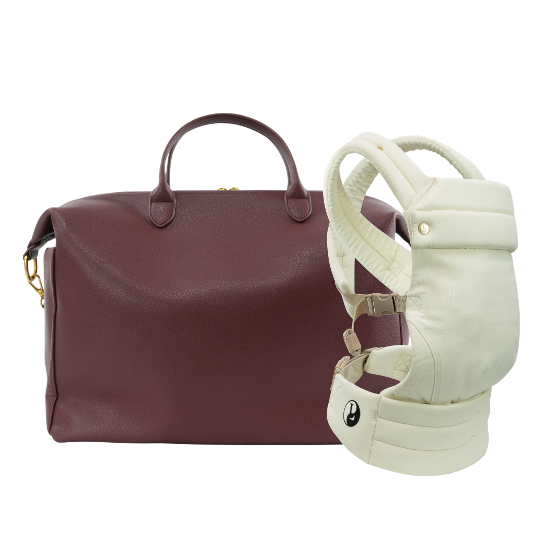 Baby Essentials Bundle | Beige / Burgundy