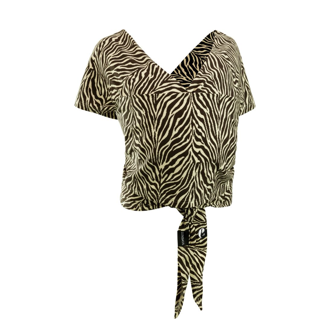 Draagdoek Newborn & Baby - Zebra Brown
