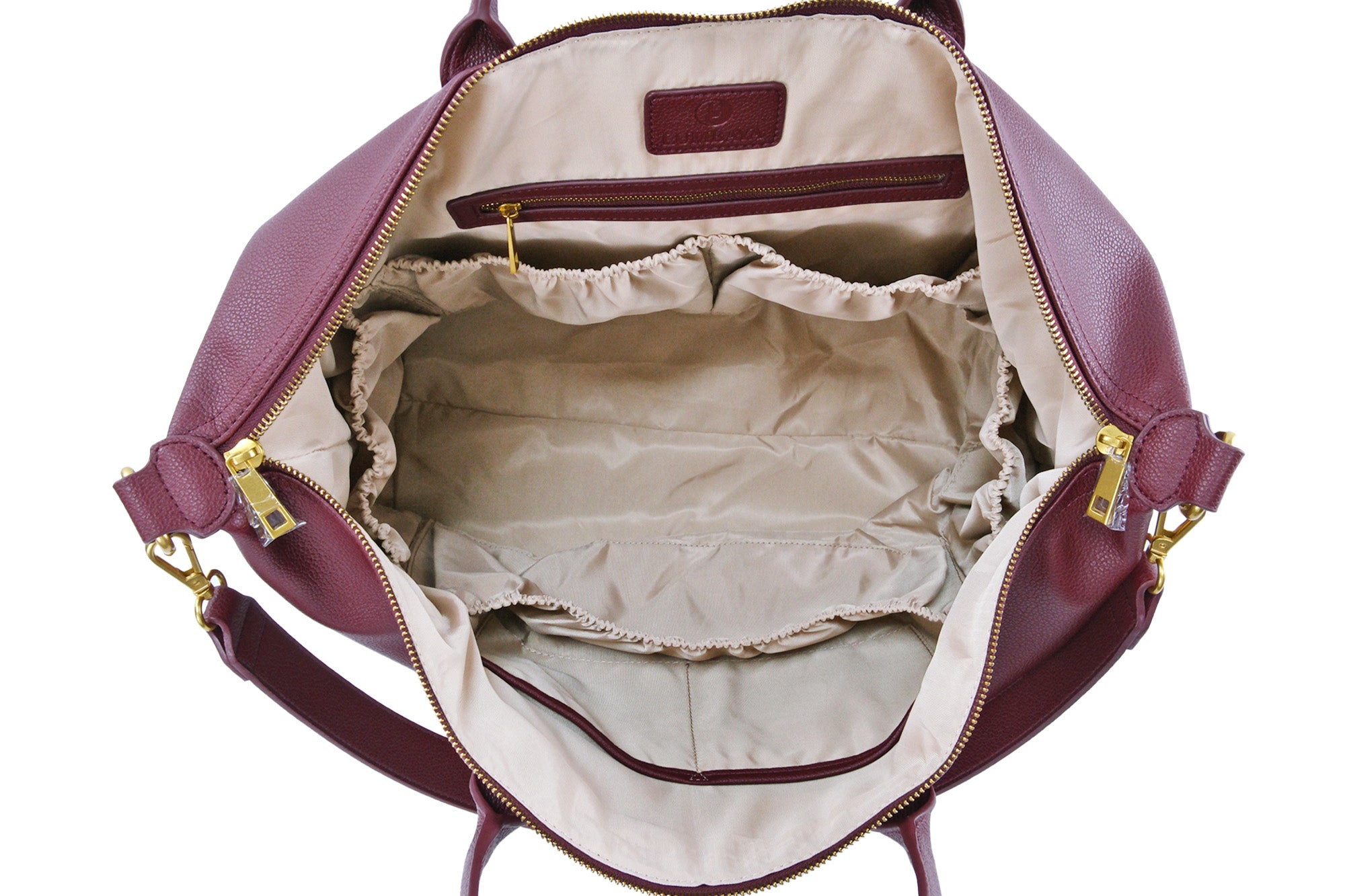 Luiertas - Leather Burgundy