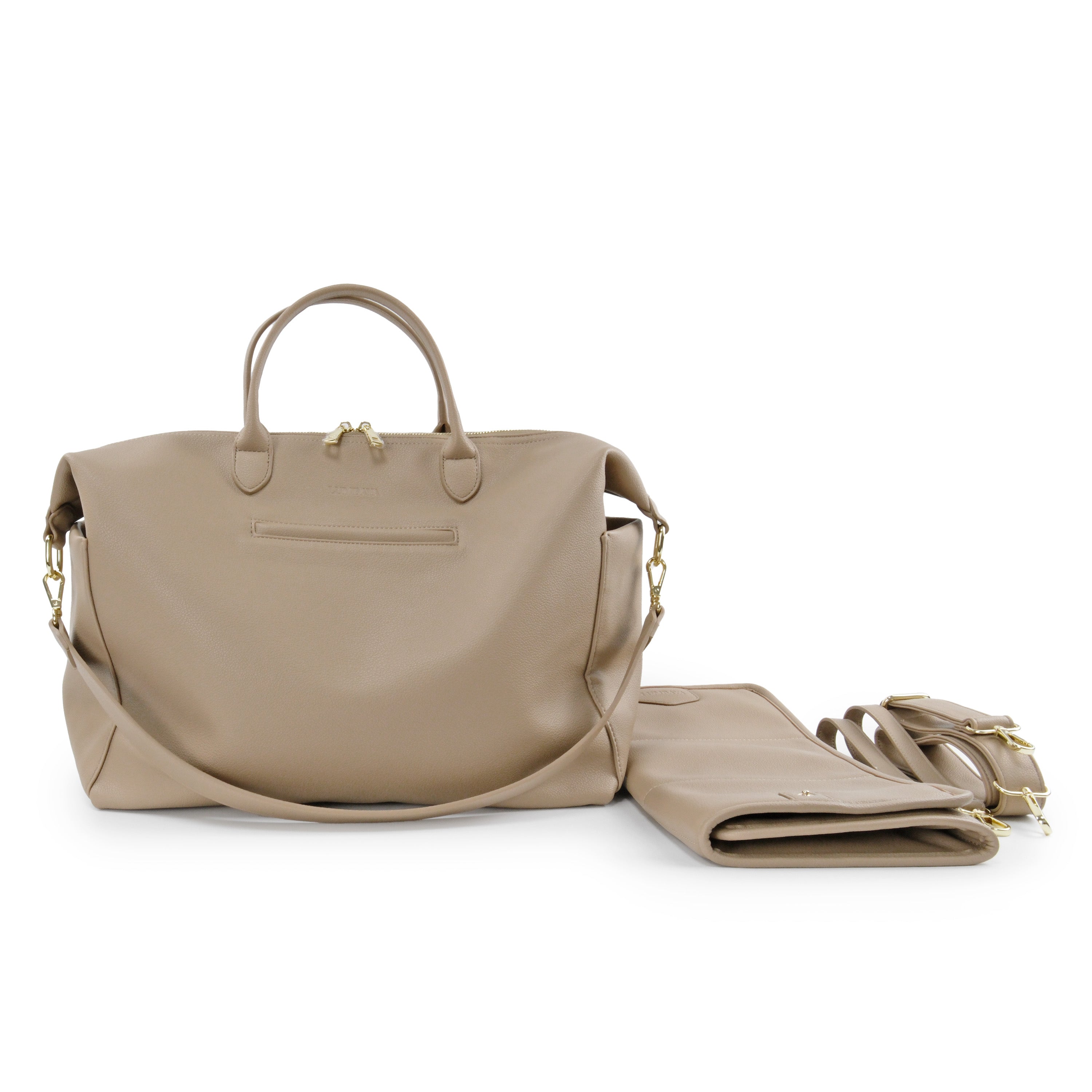 Luiertas - Leather Beige