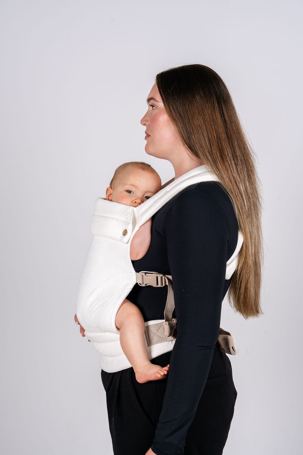 Baby Carrier - Jacquard Blossom White