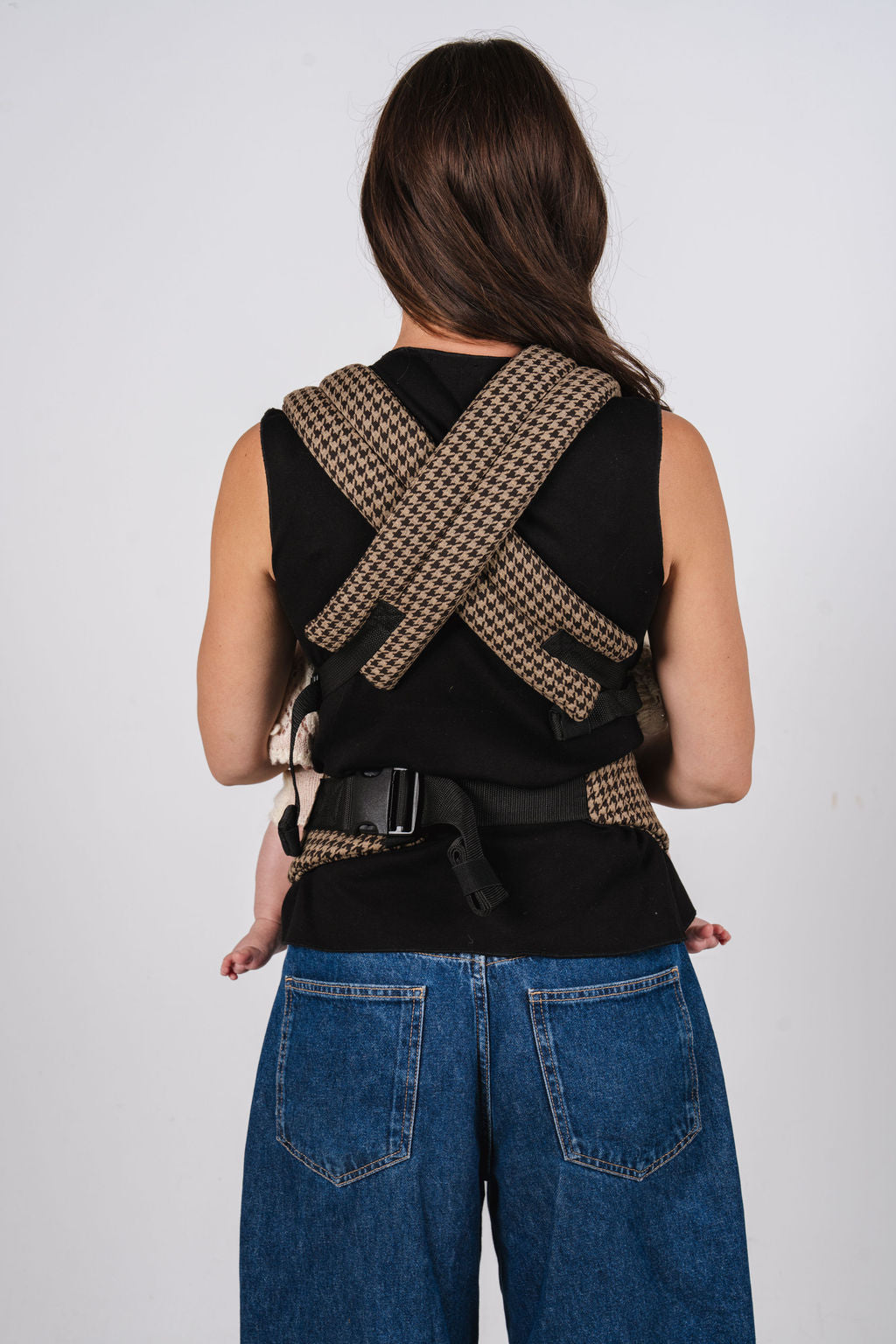 Baby Carrier - Houndstooth Brown