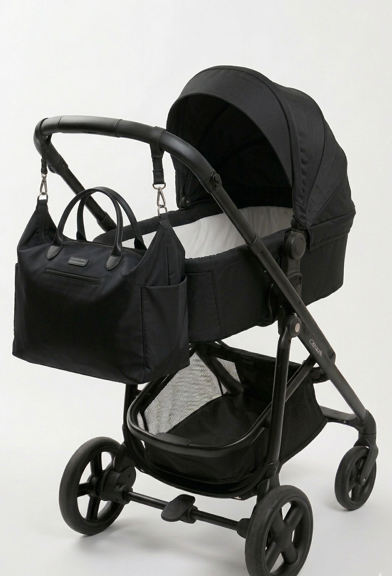 Lumbaya Luiertas Nylon Black - zwart - diaper bag