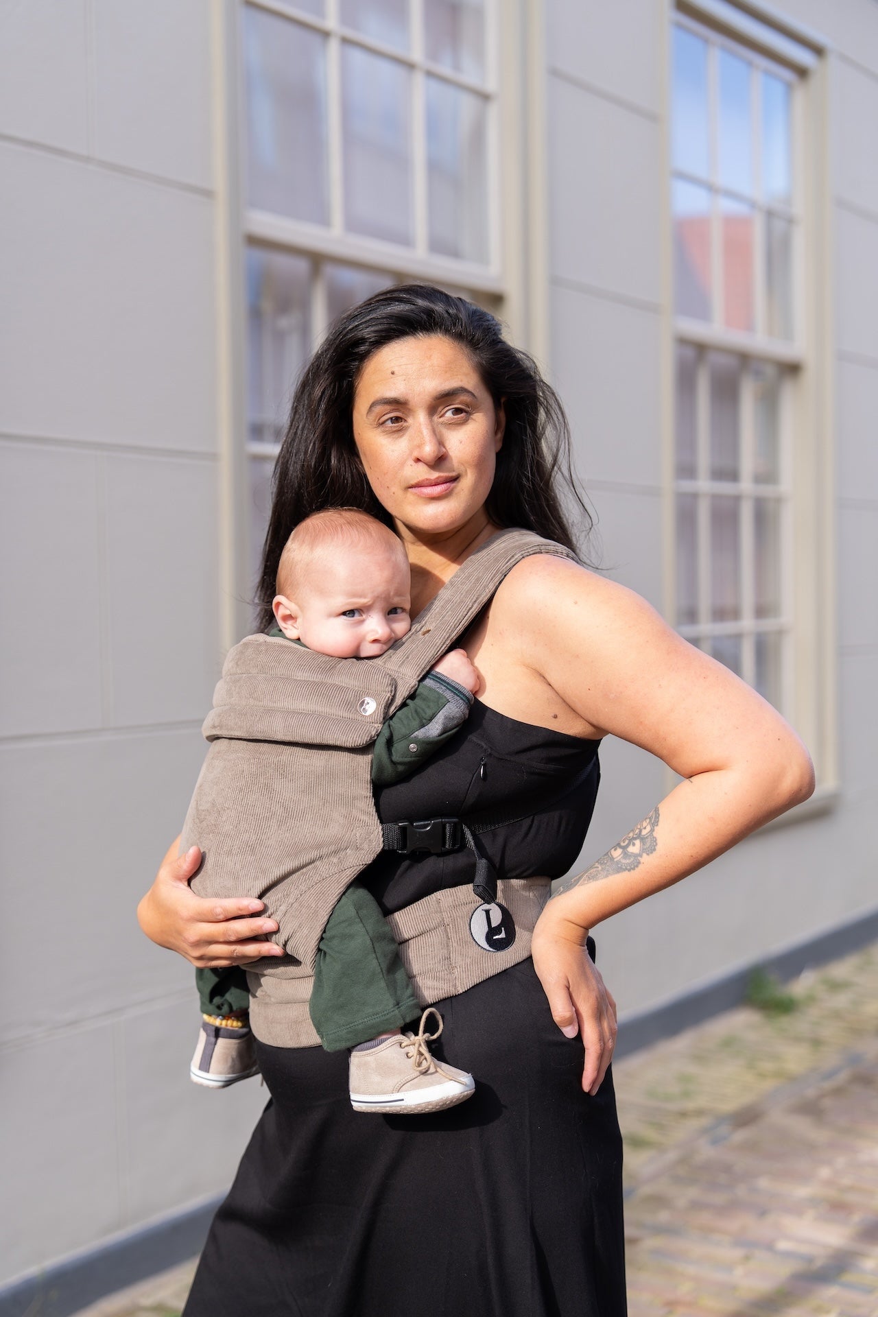 Draagzak Baby – Corduroy Taupe