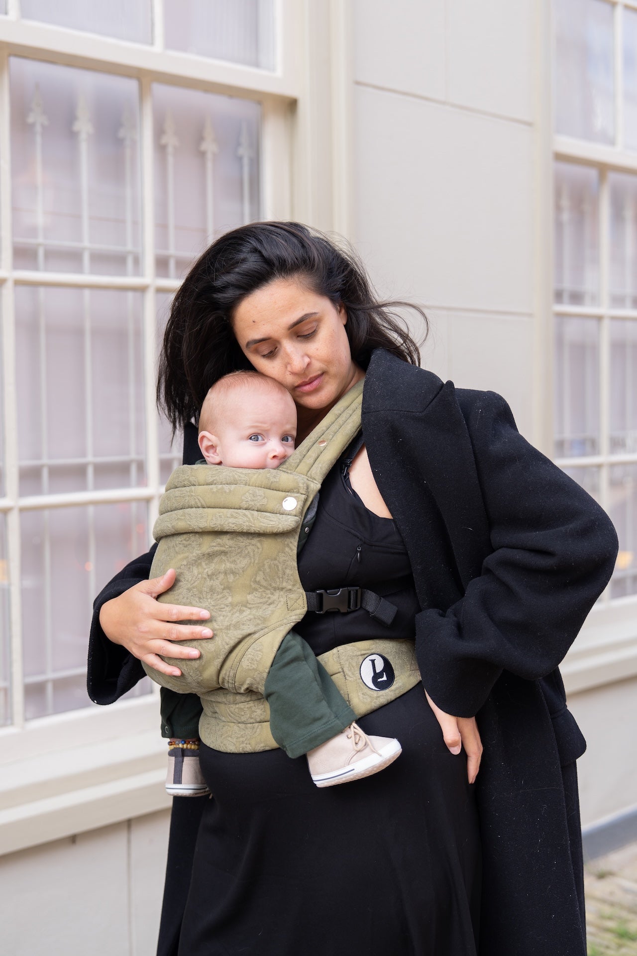 Baby Carrier - Jacquard Blossom Green