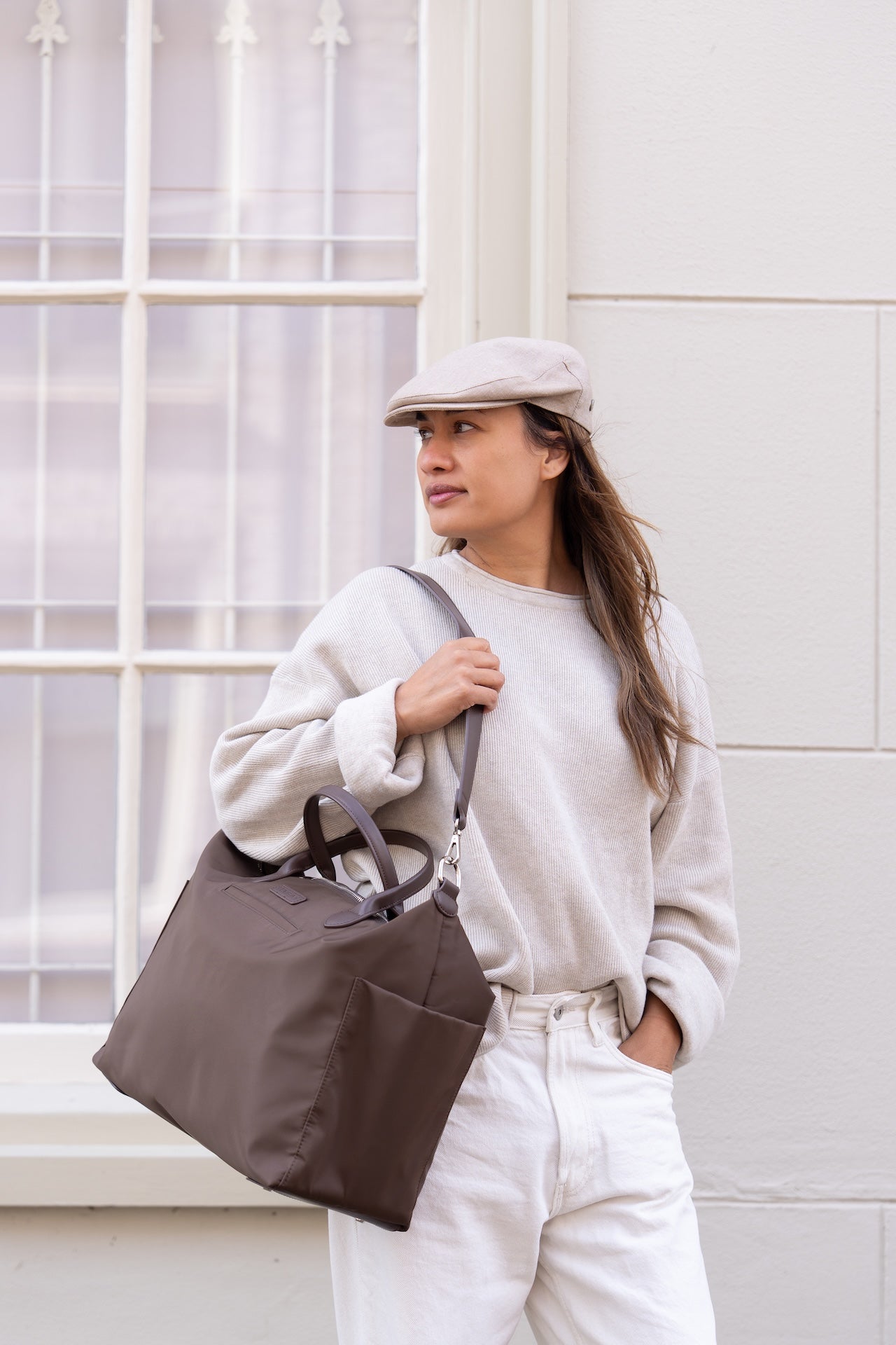 Diaper Bag - Nylon Brown