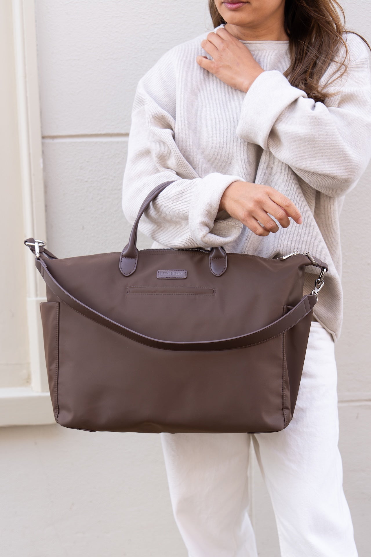 Diaper Bag - Nylon Brown