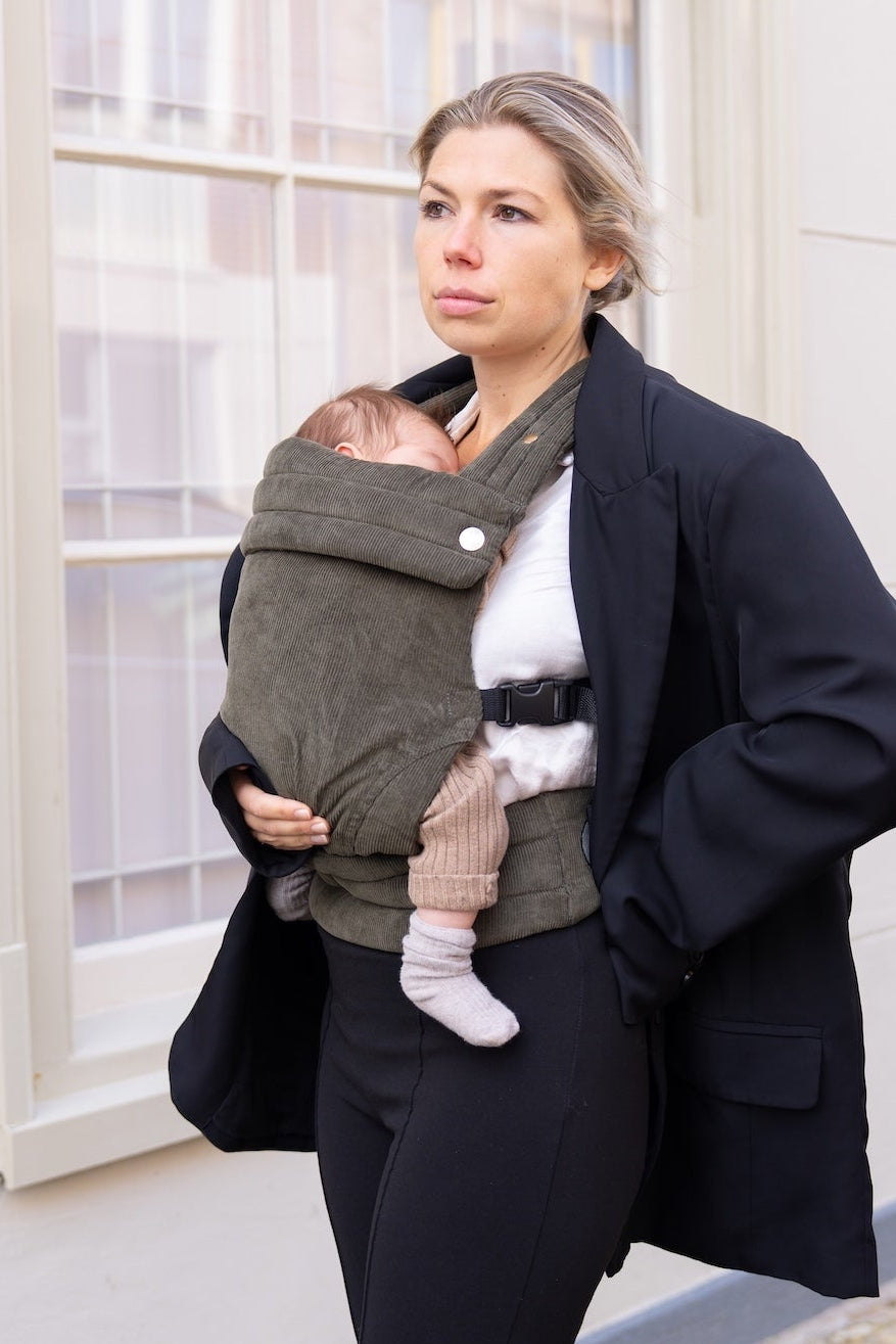 Baby Carrier - Corduroy Olive Green