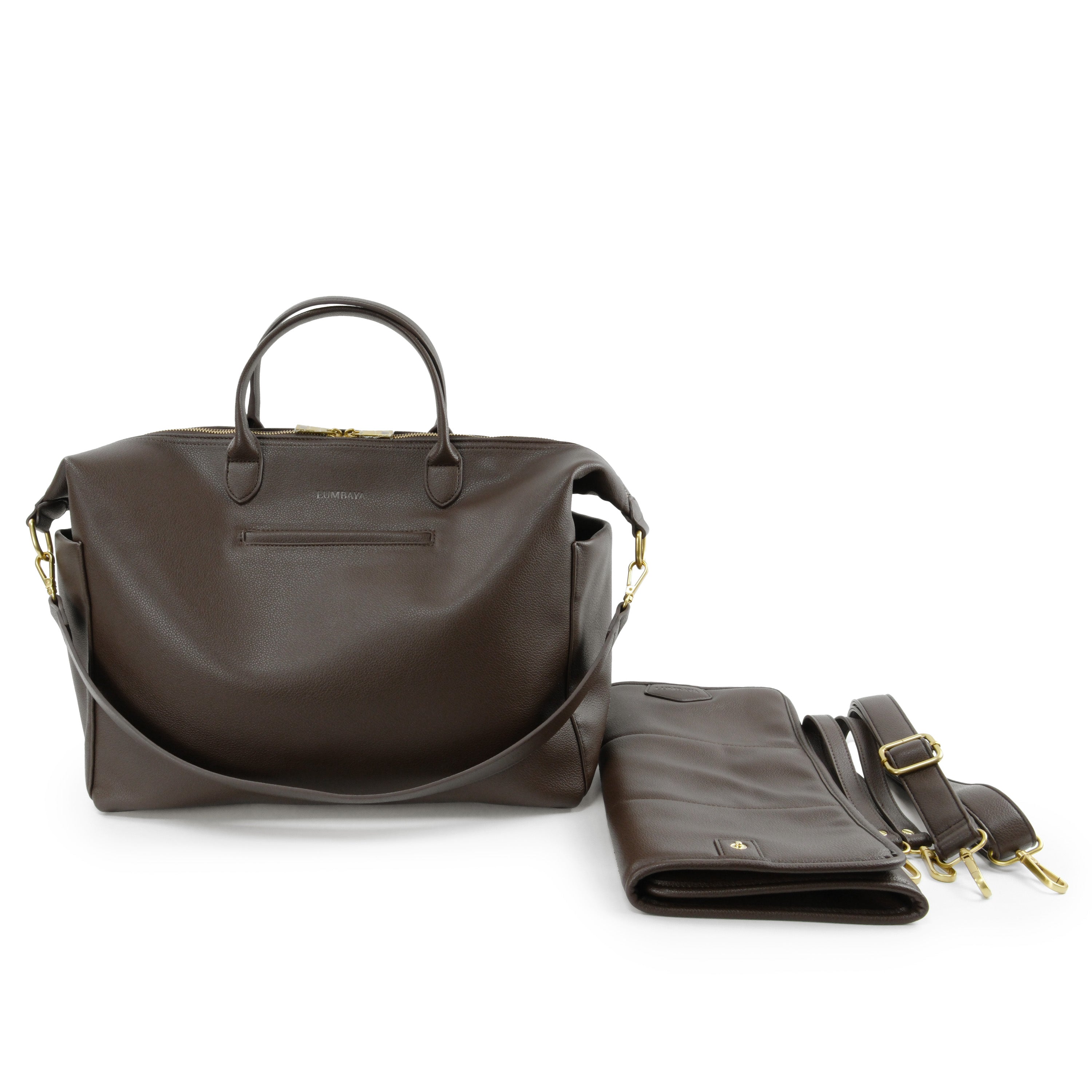 Diaper Bag - Leather Brown