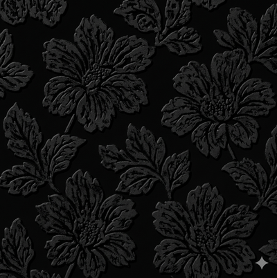 Draagzak baby - Jacquard Blossom Black