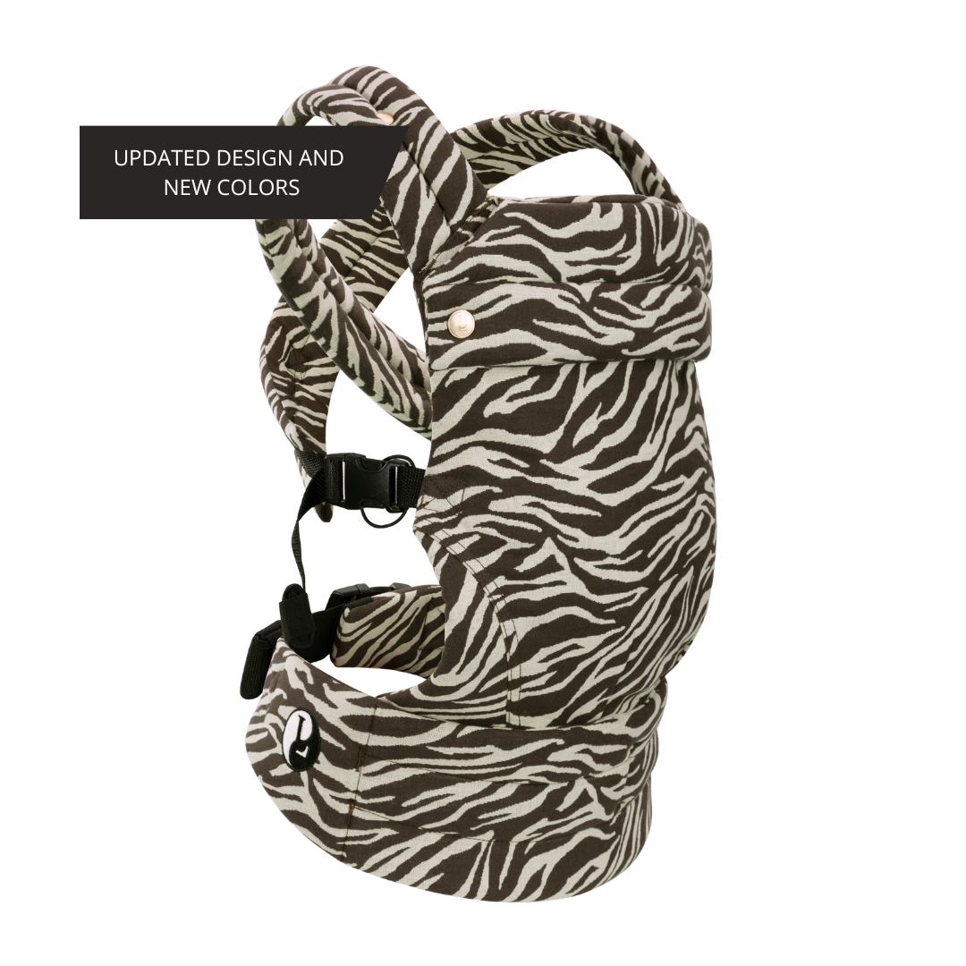 PRE-ORDER Draagzak baby - Zebra Brown (Geschatte levering tussen 7 aug - 14 aug)