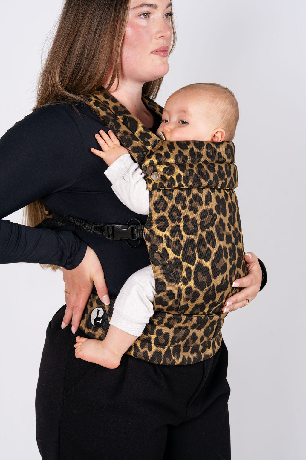 Draagzak baby - Leopard Brown