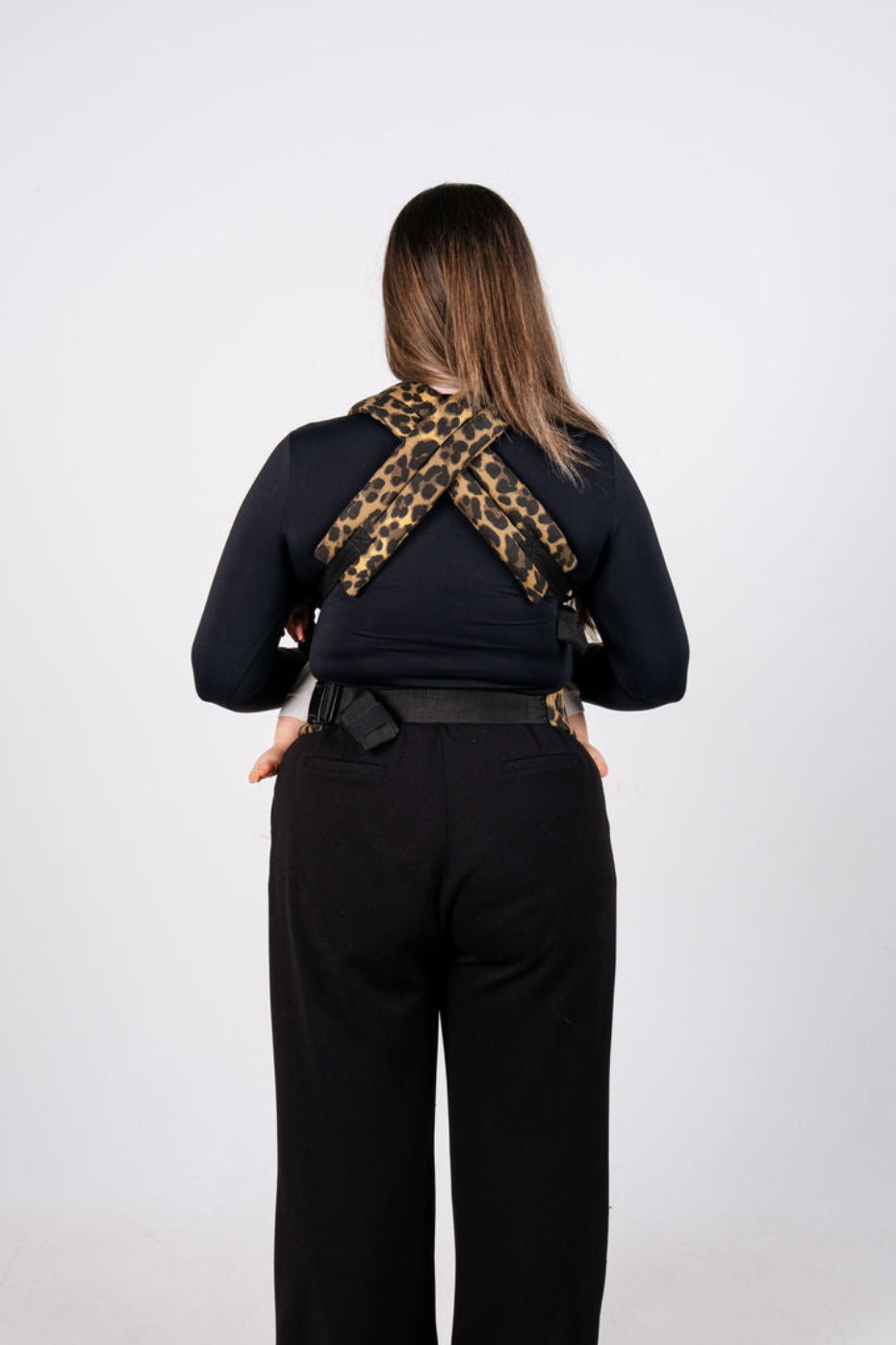 Draagzak baby - Leopard Brown