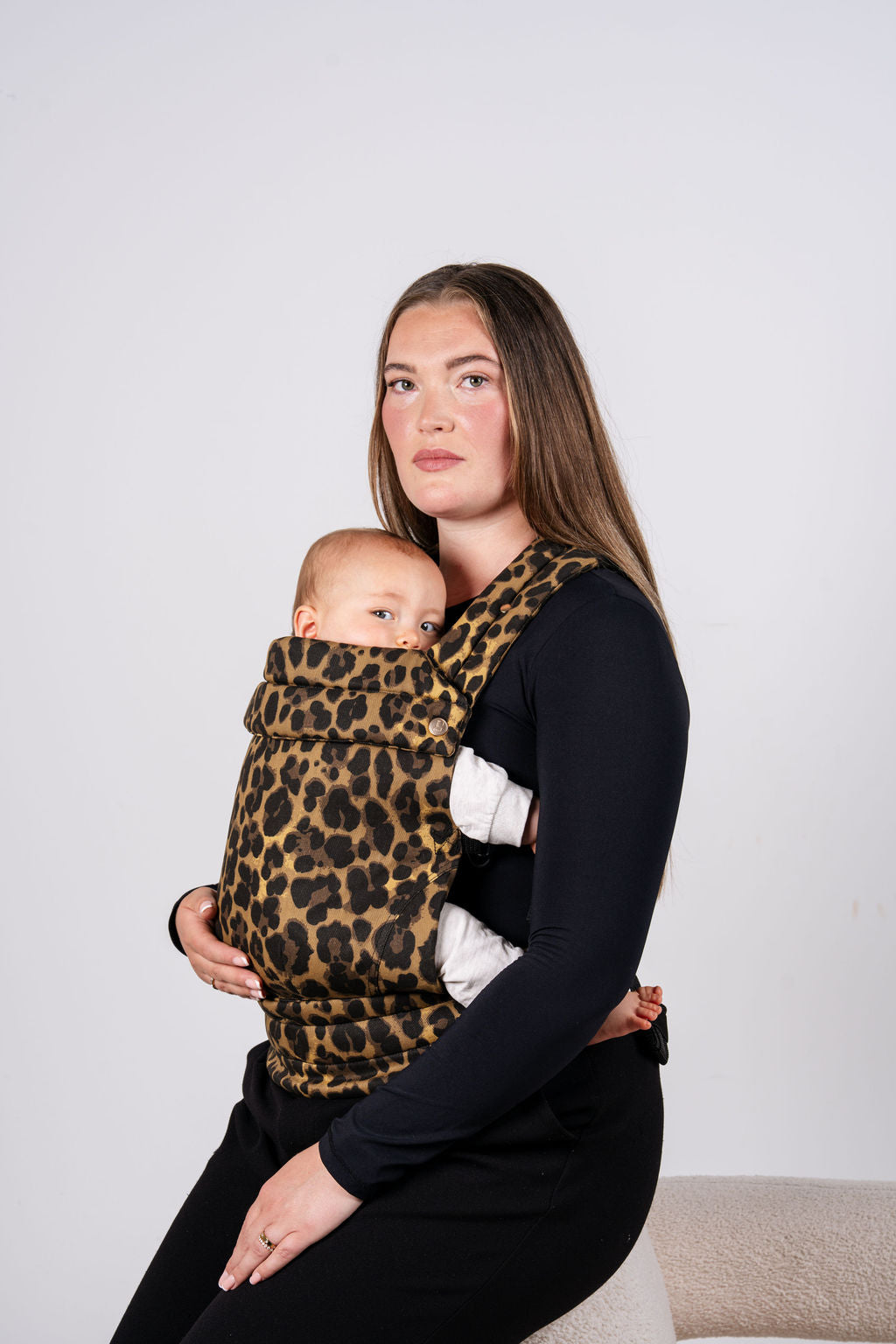Draagzak baby - Leopard Brown