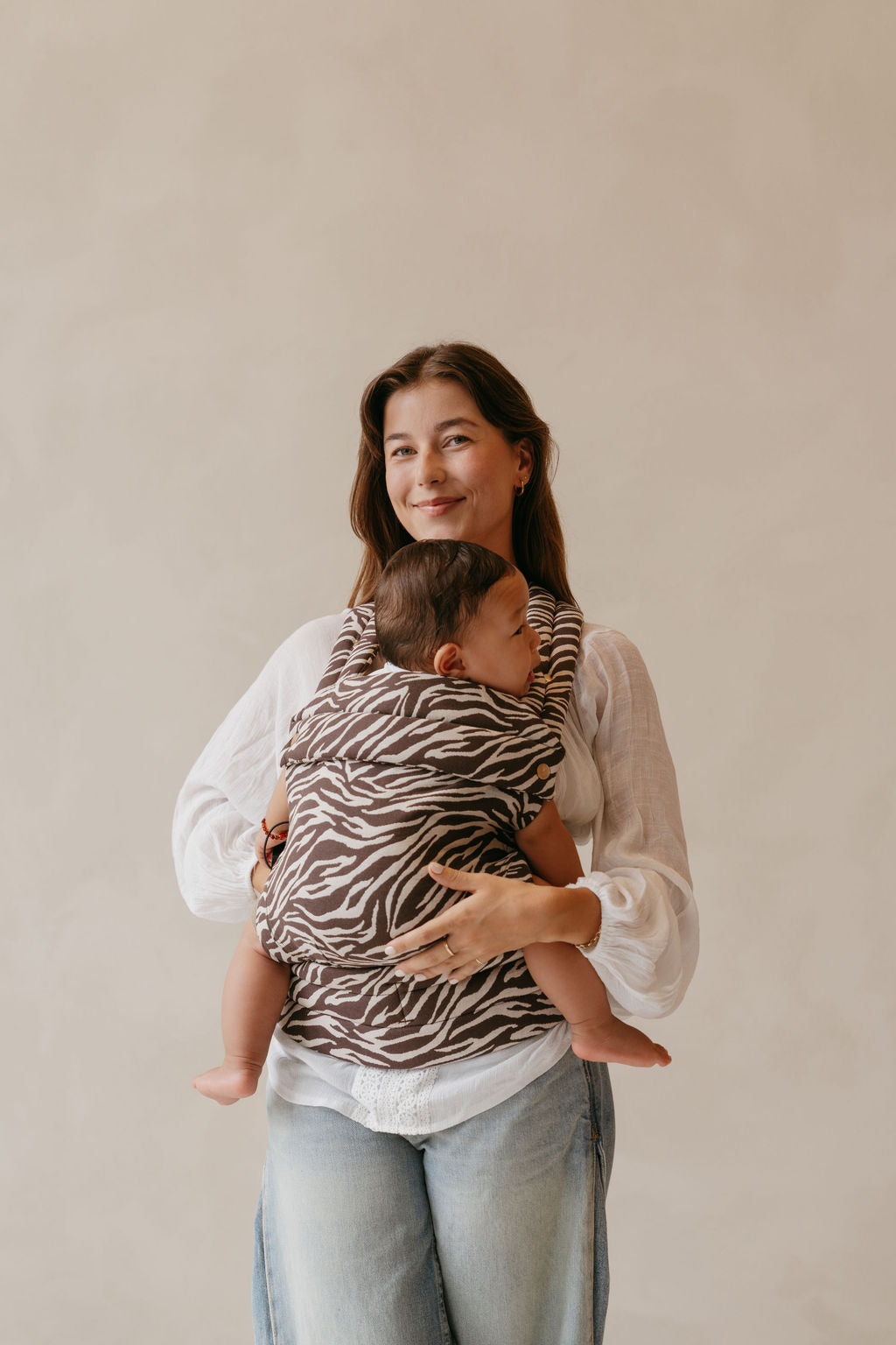 Draagzak baby - Zebra Brown