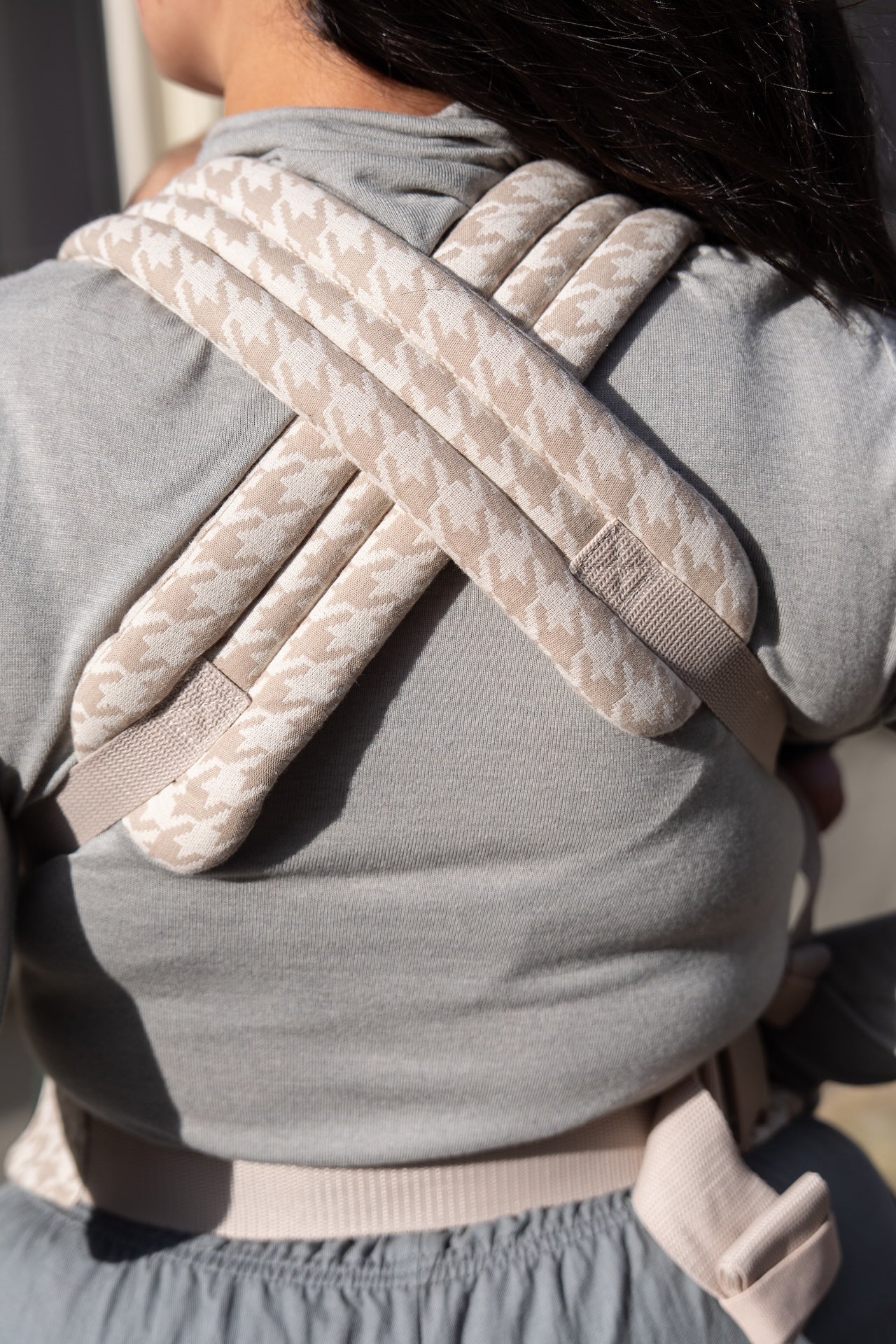 Baby Carrier - Houndstooth Beige