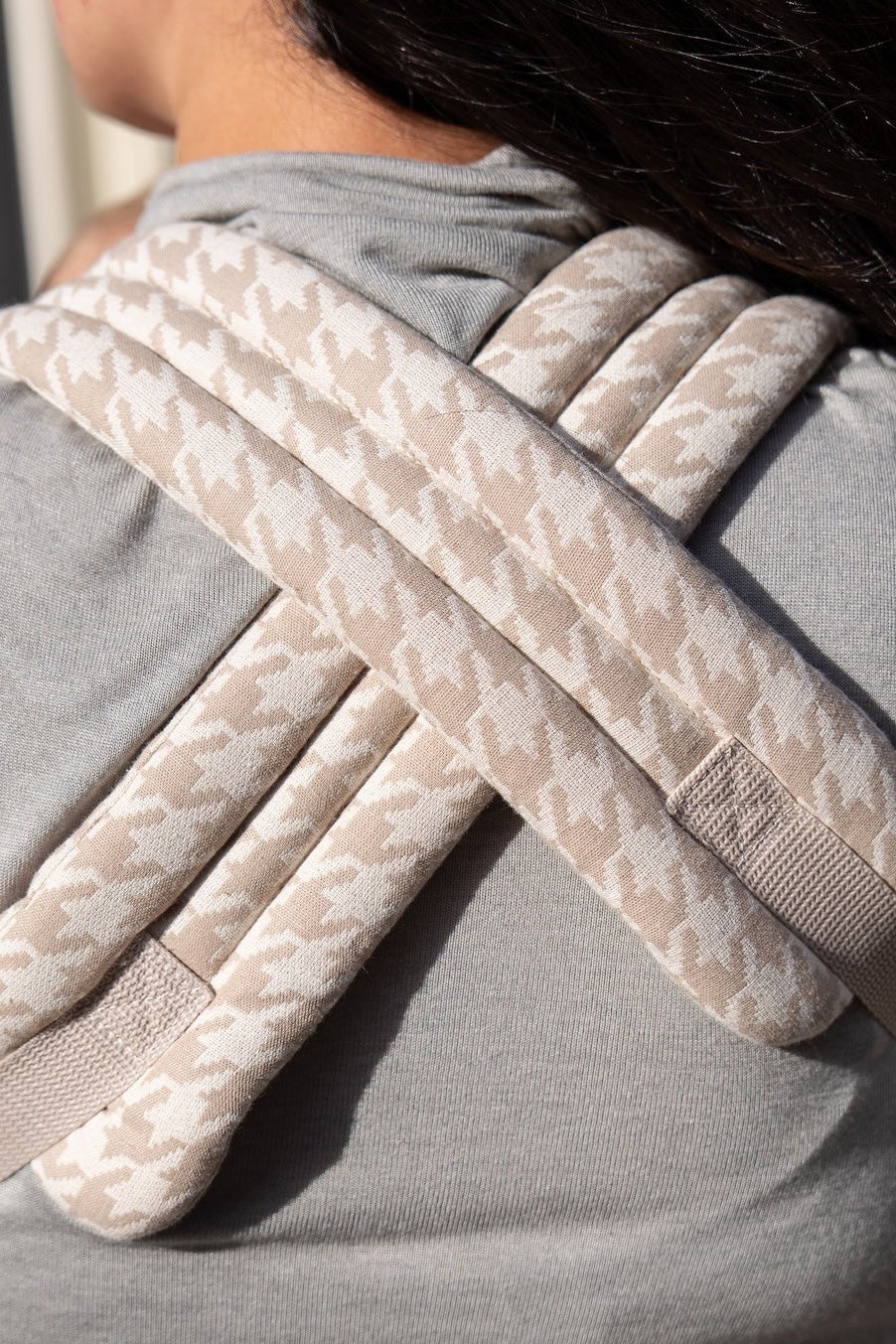 Baby Carrier - Houndstooth Beige