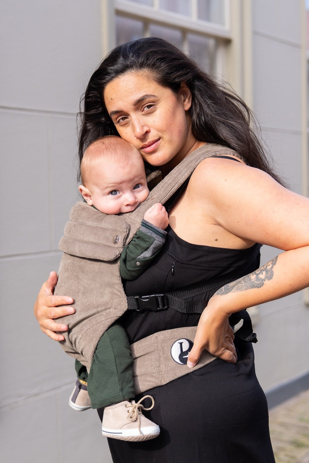 Draagzak Baby – Corduroy Taupe