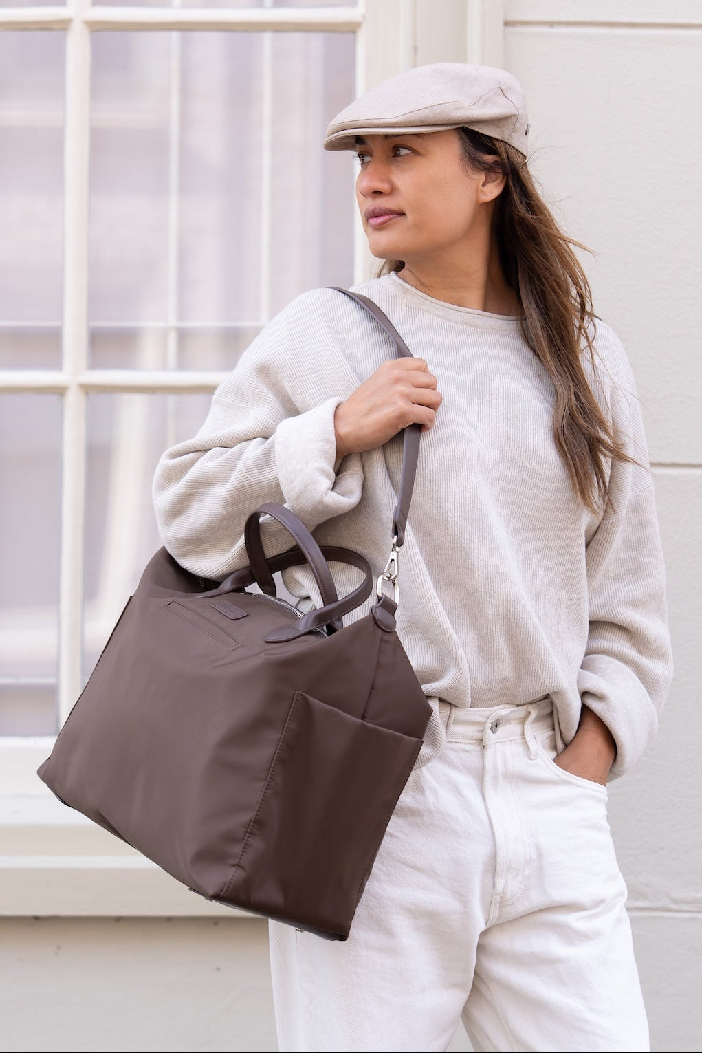 Diaper Bag - Nylon Brown 