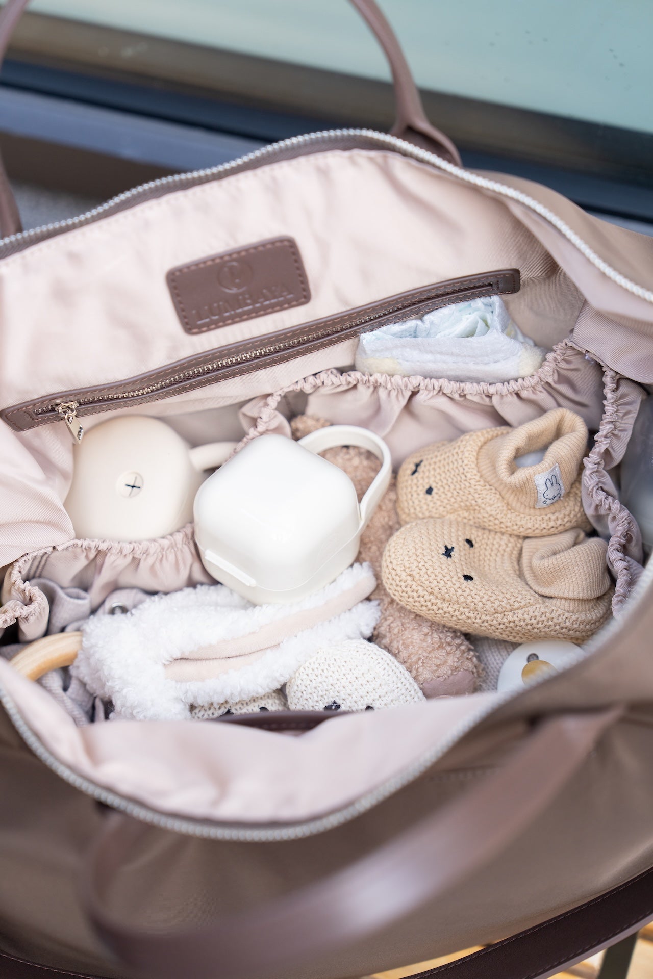 Diaper Bag - Leather Brown