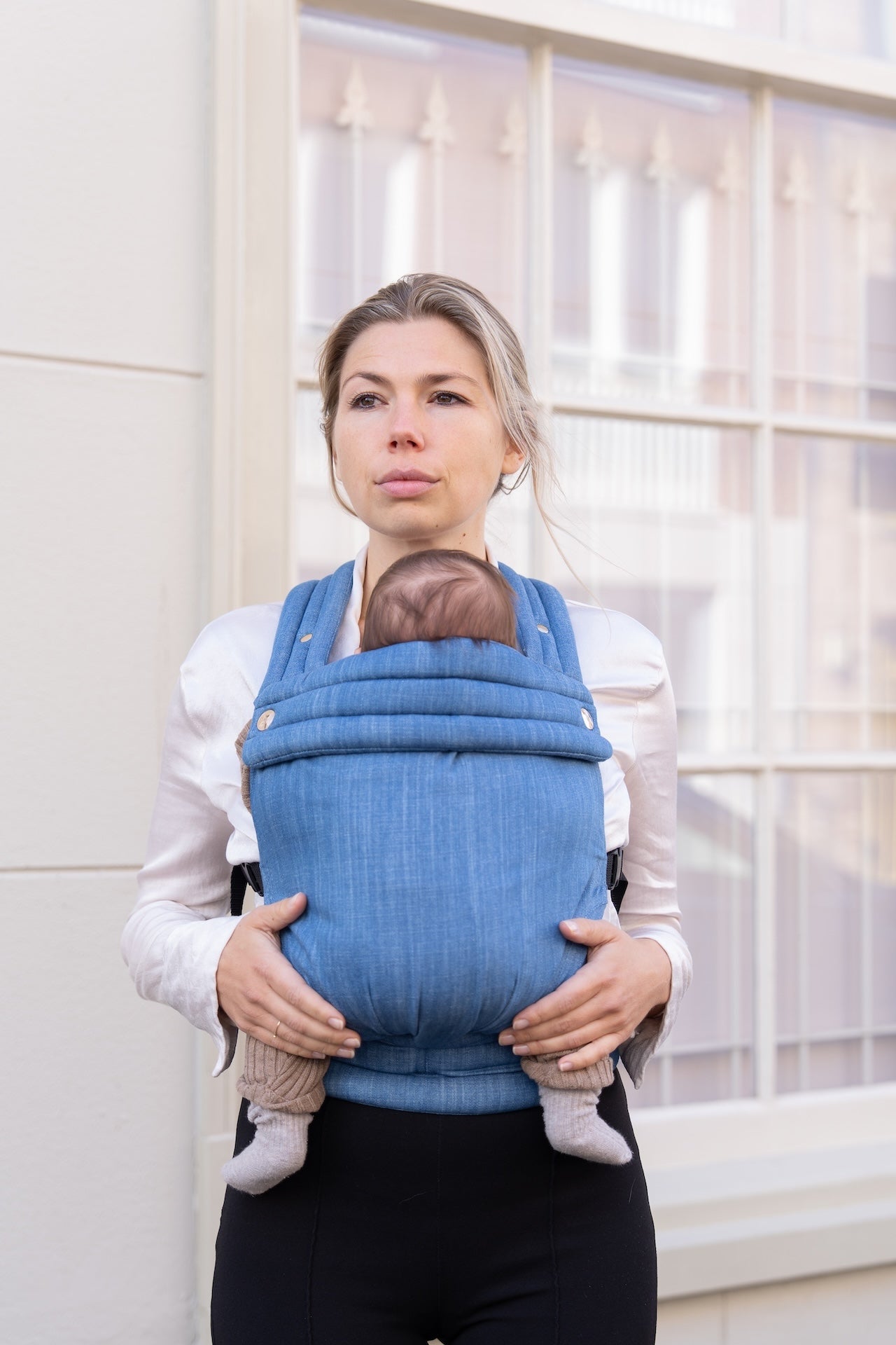 Draagzak baby - Denim Blue